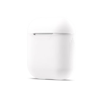 Soft Silicone hoesje voor Apple AirPods Case - Wit