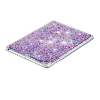 Glitter TPU iPad 2017 2018 Hoes - Paars