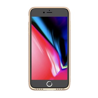 LEEU Design Gold doorzichtig TPU hoesje iPhone 7 Plus 8 Plus - Goud