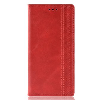 Vintage Wallet Stijl Kunstleer leder Cover Case iPhone XS Max hoesje - Rood