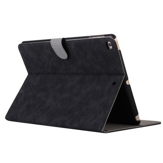 Bescherming 360 draai kunstleer hoes flip - iPad 2017 2018 - Zwart