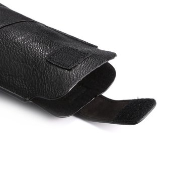 Lychee Lederen Textuur Universele telefoon Pouch insteekhoesje 5.5-inch - 6.0-inch - Zwart