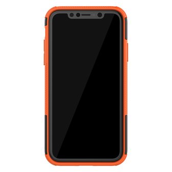 Hybride standaard case shockproof hoesje iPhone 11 - Oranje