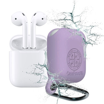 CaseProof Waterproof Airpods 1e en 2e generatie case - Violet