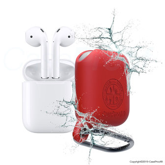 CaseProof Waterproof Airpods 1e en 2e generatie case - Rood