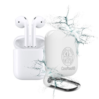 CaseProof Waterproof Airpods 1e en 2e generatie case - Wit