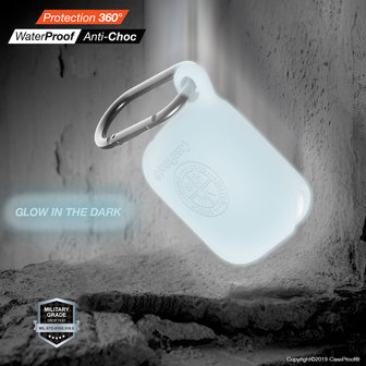 CaseProof Waterproof Airpods 1e en 2e generatie case - Wit
