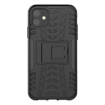 Shockproof bescherming hoesje iPhone 11 case - Zwart