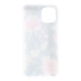 Hoesje Case Bloemen Bladeren Flowers Natuur TPU Flexibel Schokabsorberend voor iPhone 11 - Zwart