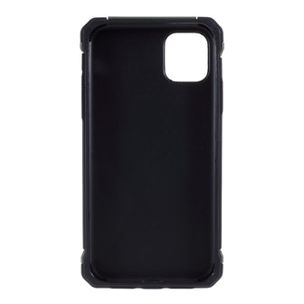 Camouflage Leger Hybride Lederen TPU Polycarbonaat iPhone 11 Hoesje Case - Groen