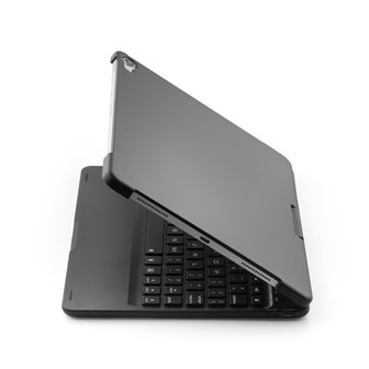 F360B 360 Graden Draaibaar Roterend ABS Bluetooth Keyboard Toetsenbord Case Hoes voor iPad Pro 11 inch - Zwart