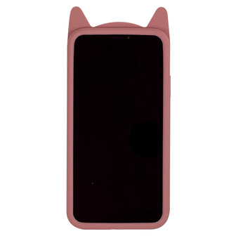 Katje iPhone 11 Silicone hoesje 3D - Roze Bescherming