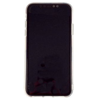Perziken iPhone 11 TPU hoesje - Transparant Roze Flexibel