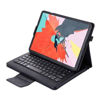 Just in Case Bluetooth Keyboard cover iPad Pro 11 2018 case - Zwart QWERTY