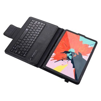 Just in Case Bluetooth Keyboard cover iPad Pro 11 2018 case - Zwart QWERTY