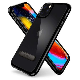 Spigen Ultra Hybride TPU Polycarbonaat iPhone 11 Pro Case - Zwart