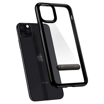 Spigen Ultra Hybride TPU Polycarbonaat iPhone 11 Pro Case - Zwart