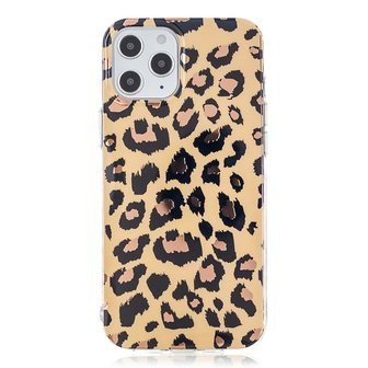 TPU luipaardenprint hoesje voor iPhone 12 Pro Max - beige