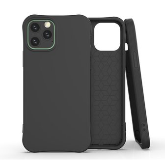 Soft case TPU hoesje voor iPhone 12 Pro Max - zwart