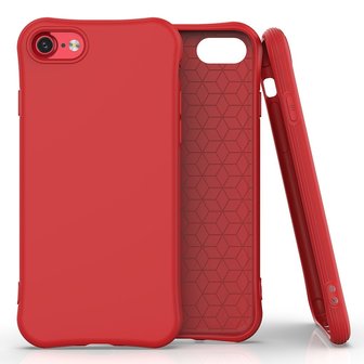 Soft case TPU hoesje voor iPhone 7, iPhone 8 en iPhone SE 2020 SE 2022 - rood