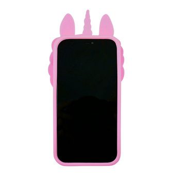 Unicorn Pop Fidget Bubble siliconen eenhoorn hoesje voor iPhone XS Max - roze