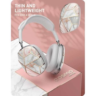 Supcase Cosmo natuursteen hoesje voor AirPods Max - roze