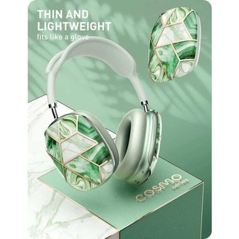 Supcase Cosmo natuursteen hoesje voor AirPods Max - groen