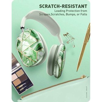 Supcase Cosmo natuursteen hoesje voor AirPods Max - groen