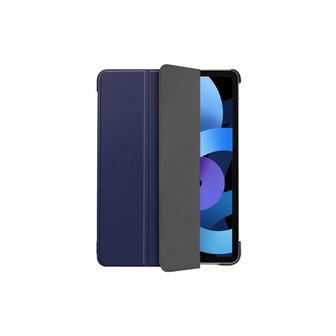 Just in Case Smart Tri-Fold kunstleer hoesje voor iPad Air 4 10.9 2020 & iPad Air 5 2022 - blauw