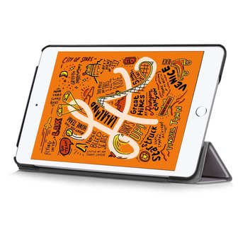 Just in Case Smart Tri-Fold kunstleer hoes voor iPad mini 4 en 5 - grijs