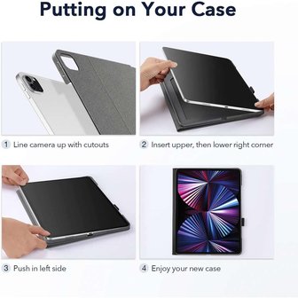 ESR Urban Premium kunstleer hoes voor iPad Pro 11 (2018 2020 2021 2022) - grijs