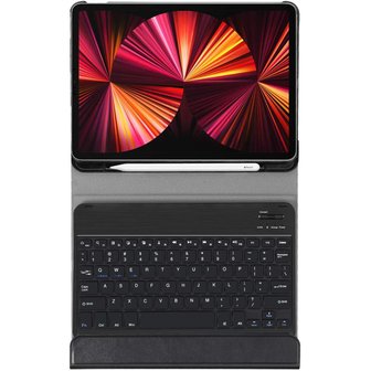 Just in Case Premium Bluetooth Keyboard QWERTY kunstleer hoes iPad Pro 11 (2018 2020 2021 2022) - zwart