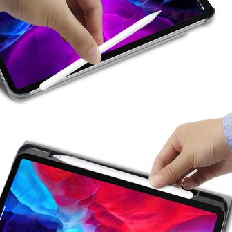 Just in Case Premium Bluetooth Keyboard QWERTY kunstleer hoes voor iPad Pro 12.9 (2018) - zwart