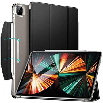 ESR Ascend Trifold vegan leer hoes voor iPad Pro 12.9 (2021) - zwart