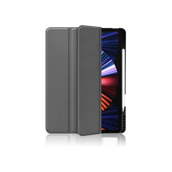 Just in Case Smart Tri-Fold kunstleer hoesje voor iPad Pro 12.9 (2021) - grijs