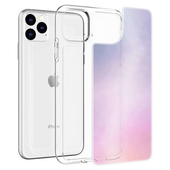 Spigen Hybrid Quartz TPU met Air Cushion hoesje voor iPhone 11 Pro - transparant paars