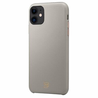 Spigen La Manon Calin kunstleer hoesje voor iPhone 11 Pro - grijs