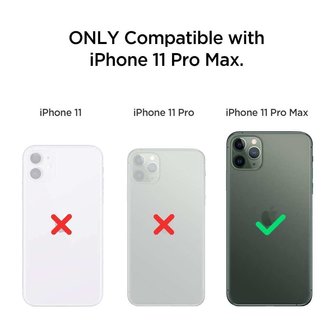 Spigen Rugged Armor PU met Air Cushion hoesje voor iPhone 11 Pro Max - doorzichtig