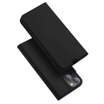DUX DUCIS Slimline Wallet kunstleer hoesje voor iPhone 13 - zwart