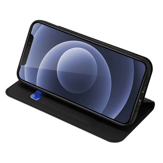 DUX DUCIS Slimline Wallet kunstleer hoesje voor iPhone 13 - zwart
