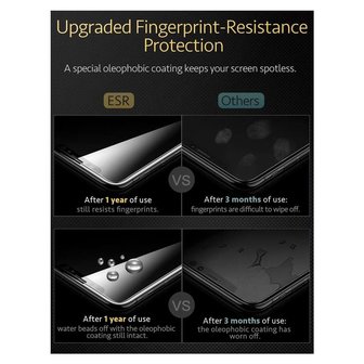 ESR Premium 9H Clear + Installation Frame screenprotector voor iPhone XR en iPhone 11 - transparant
