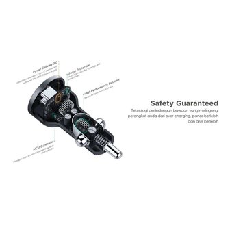Aukey CC-Y13 Car Charger USB-C Power Delivery 2.0 PD 45W - Zwart