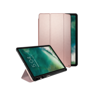 Xqisit Piave with Pencil Holder TPU hoes voor iPad Air 4 10.9 2020 & iPad Air 5 2022 - roze