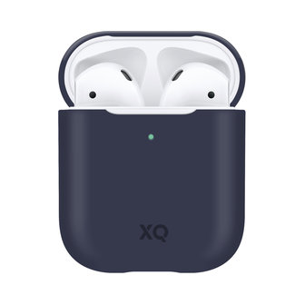 Xqisit Silicone Case siliconen hoesje voor AirPods 1 en 2 - blauw