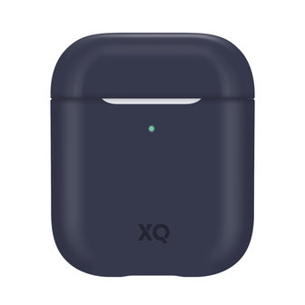Xqisit Silicone Case siliconen hoesje voor AirPods 1 en 2 - blauw