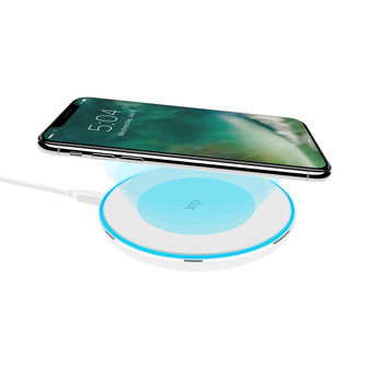 Xqisit Wireless Qi Draadloos Fast Charger Oplader 15W - Wit
