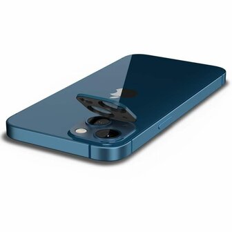 Spigen Camera Lens Glass Protector 2 pack voor iPhone 13 mini en iPhone 13 - blauw