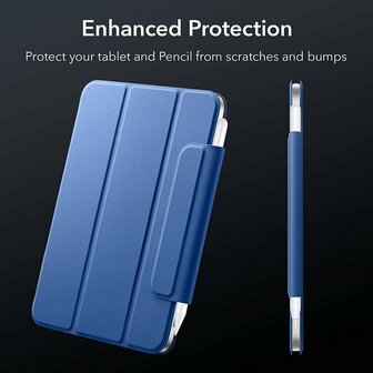 ESR Rebound Magnetic Slim Case hoes voor iPad mini 6 - Navy blauw