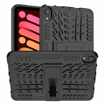 Just in Case Rugged Hybrid Case hoes voor iPad mini 6 - zwart