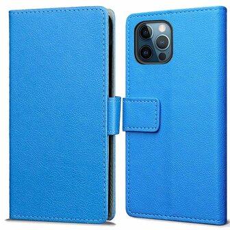 Just in Case Wallet Case hoesje voor iPhone 12 en iPhone 12 Pro - blauw